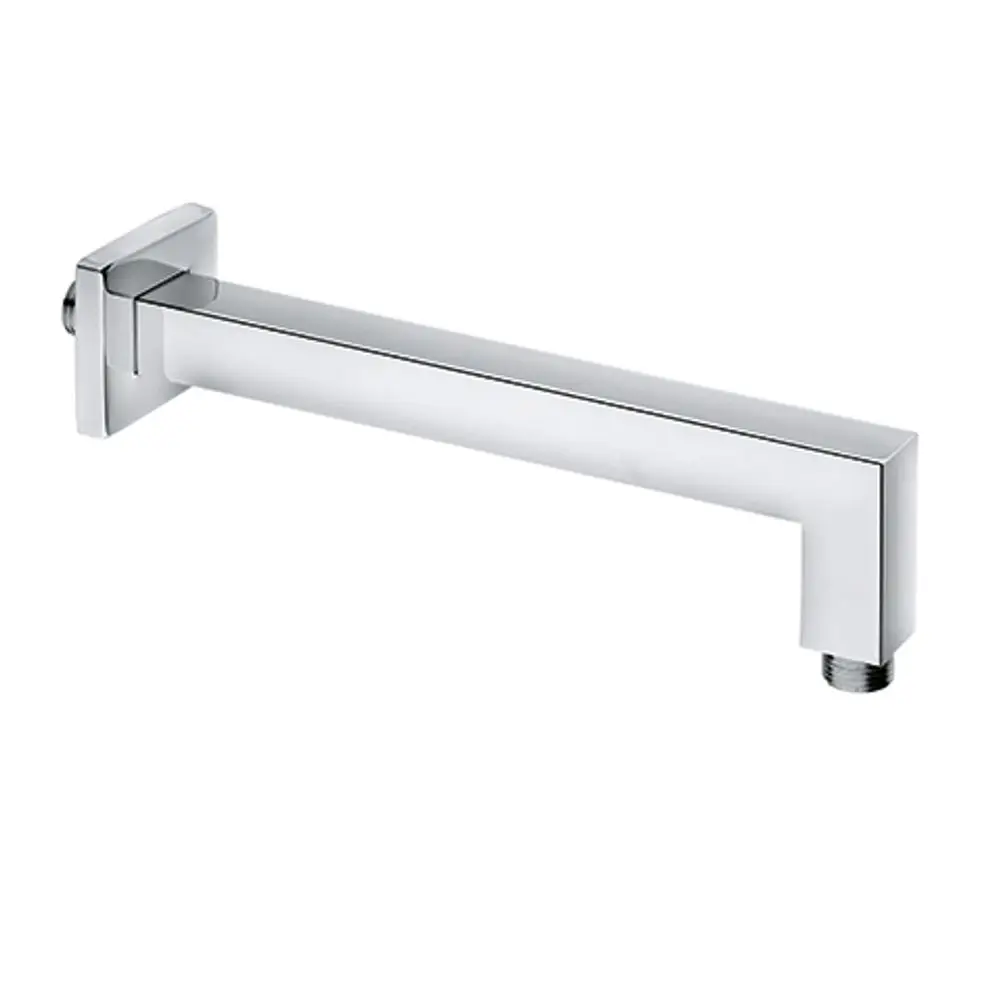 Chromfarbener Wand-Brausearm von Kludi in eckiger Ausführung. Ideal zur Befestigung von Duschköpfen, mit einem klaren und modernen Design.
